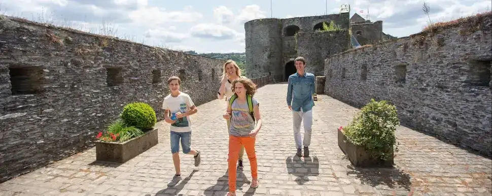 Interior of the medieval fortress of Bouillon Castle