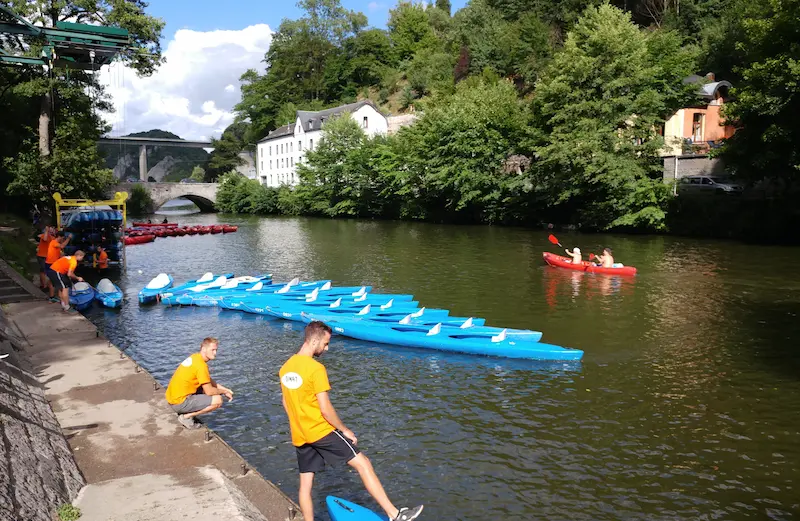 Circuit kayak Lesse complet 28 km &mdash; journée aventure Ardenne
