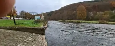 Motorhome au camping Semois Poupehan – aire de vidange et raccordement