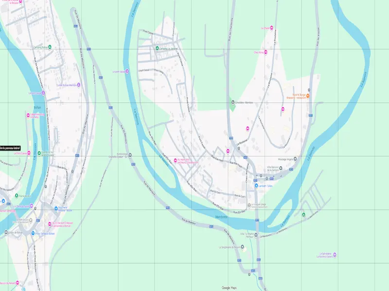 Carte du Centre d'Interprétation d'Art de Vresse-sur-Semois