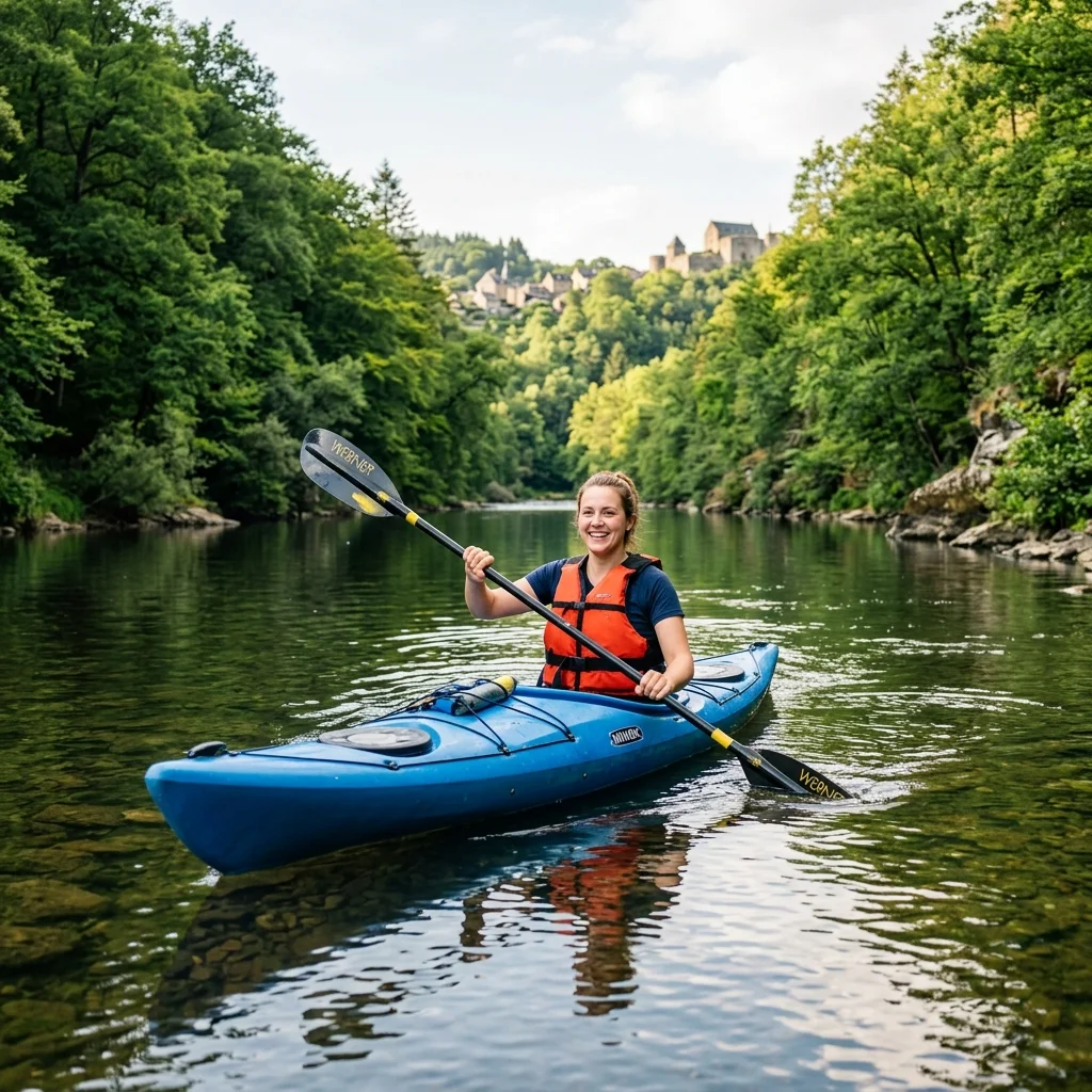 Débutant en kayak sur la Semois