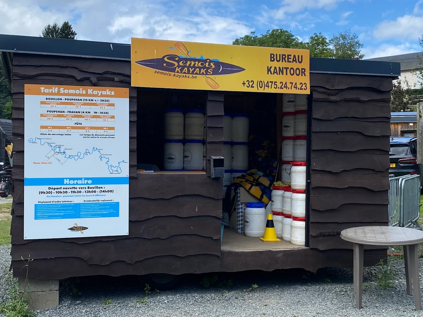 Pique-nique au bord de l'eau